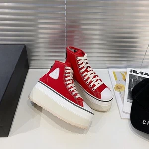 R13 Old Ripped Platform Shoes, High-top Lace-up Casual Shoes, Commuting, Women - Picture 1 of 31