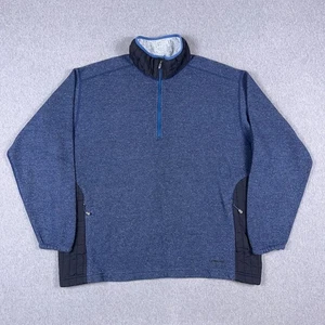 Vintage Patagonia Dervish Sweater Herren XL blau/schwarz 1/4 Zip Pullover Jacke USA - Bild 1 von 11