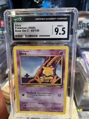 Pokemon Abra 2000 Base Set2-65/CGC 9.5 🔥🔥🔥 - Image 1 of 2
