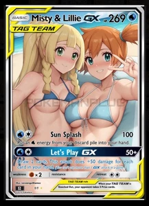 Misty Lillie Waifu Anime Girl Trading Card ACG Custom - Picture 1 of 3