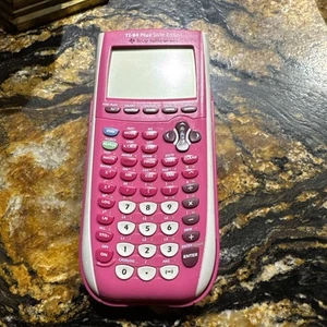 Texas Instruments TI-84 Plus Silver Edition Calculator Pink Tested & Working - Picture 1 of 13