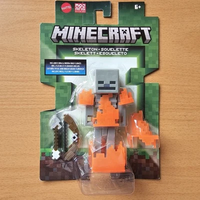 Minecraft Skeleton & Accessories Core 3.25" Action Figure Mojang Free P&P - Image 1 of 4