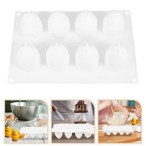 8 Hohlräume Silikon Kuchenform Gebäck Keks Backform Mousseformen - Bild 1 von 12