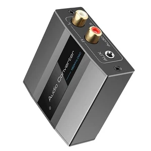 Digital Audio to Analog Audio Converter 192KHz DAC Converter With Jack Optical - Foto 1 di 14