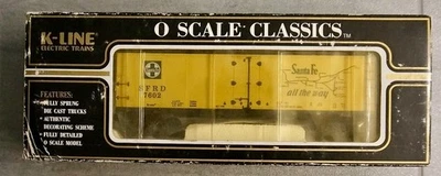 K-LINE  K7602 'O' GAUGE  SANTA FE REEFER - NEW - Image 1 of 4