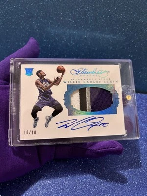 2015-16 Panini Flawless Rookie Sapphire Willie Cauley-Stein Auto RC 10/10 -PA-WS - Image 1 of 2