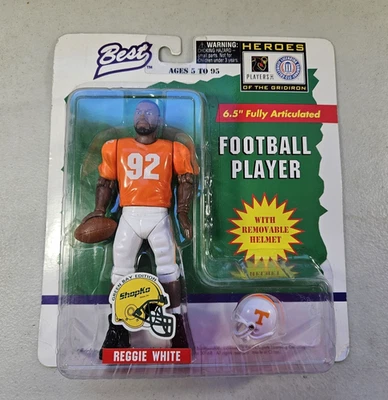Figura de fútbol americano 1997 Best Card Reggie White #92 Tennessee edición Shopko sellada Foto 1 de 4
