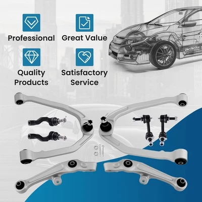 Brazos de control delanteros barras estabilizadoras Tierods para Nissan 350Z Infiniti G35 2007 2003-2009 Foto 1 de 4
