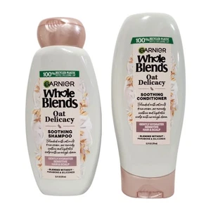 Garnier Whole Blends Gentle Oat Delicacy Shampoo & Conditioner 12.5 oz - Picture 1 of 11