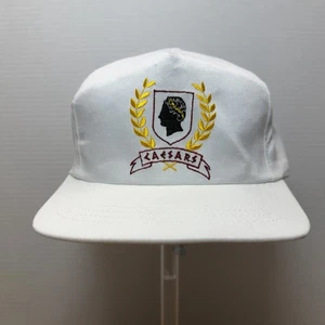 Vintage Caesars Palace Las Vegas White  Snapback Hat Cap - Picture 1 of 8