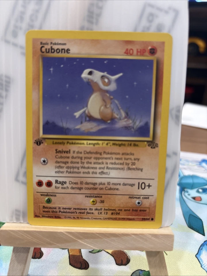 1x Cubone - 50/64 - Common - 1st Edition Lightly Played Pokemon G1 - Jungle - 1s - Image 1 of 4