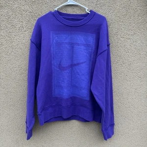 Nike Reversible Purple Crewneck Sweatshirt Medium - Bild 1 von 4