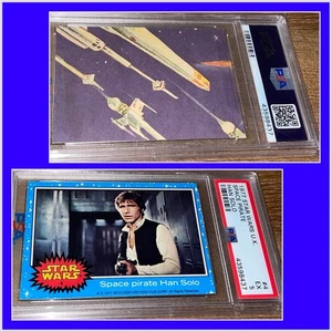 1977 STAR WARS U.K. #4 PIRATA SPAZIALE HAN SOLO PSA GRADO 5 ECCELLENTE RARO!!! - Foto 1 di 3