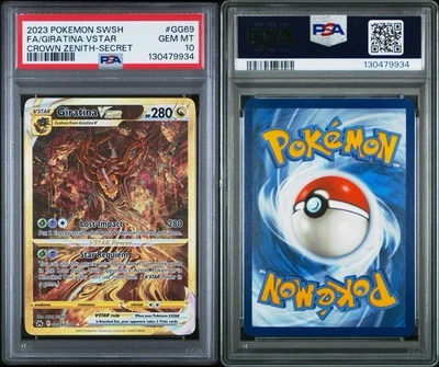Pokemon Giratina VSTAR Crown Zenith Full Art #GG69 PSA 10 - Image 1 of 3