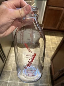 Wapsie Valley Brand ACL Half Gallon Milk Bottle Independence Iowa IA - Picture 1 of 13