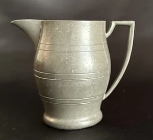 Art Deco Pewter #3090 Creamer Small Pitcher Vintage 3.75” - Picture 1 of 7