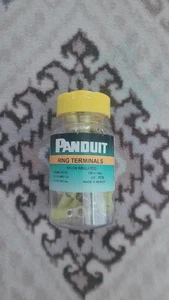 50pcs Panduit PV10-10F-L Vinyl Fork Terminals Insulated #10 M5 Stud 12-10AWG - Picture 1 of 3