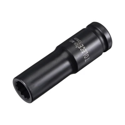 1/2-Inch Drive 13mm 12-Point Deep Impact Socket, CR-MO Steel 78mm Length, Metric - Image 1 of 4