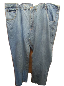 NICE MENS DUKE AUTHENTIC FIT 100% COTTON BLUE JEAN PANTS SIZE 50 INSEAM 30" - Picture 1 of 4