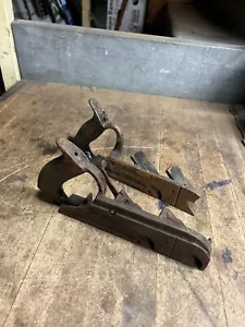 Vintage alter früher Stanley Nr. 78 Falz Handhobel Metallwerkzeug Holz Arbeitsteile USA - Bild 1 von 16