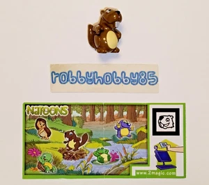 UN015 CASTORO + BPZ CON 5 PERSONAGGI KINDER SORPRESA ITALIA 2011/2012 NATOONS - Imagen 1 de 1