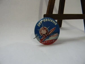 Vintage Sky Observer Button NM condition - Picture 1 of 3