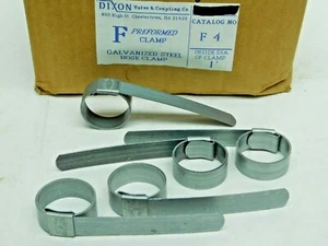 5 PACK! F4 Fast Lok Galvanized PREFORMED Band Strap Clamp For 1" OD Hose PI - Picture 1 of 5