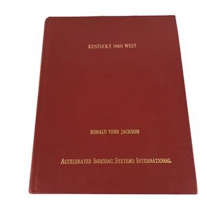 Kentucky 1860 West Ronald Vern Jackson AISI Hardcover Genealogy - Bild 1 von 11