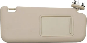 Beige Left Driver Sun Visor with Mirror For Toyota RAV4 2006-2013 74320-42501-A1 - Picture 1 of 3