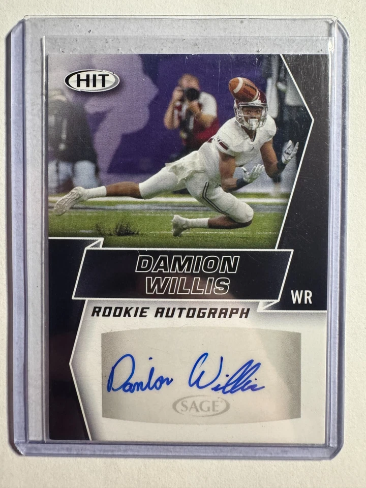 K293,979 - 2019 SAGE HIT Autographs Black #A82 Damion Willis Auto - Image 1 of 1