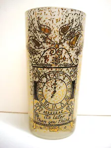 Georges Briard è più tardi di quanto pensi 7:00 ora MCM vetro highball vintage - Foto 1 di 8