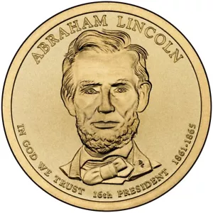 2010 P Abraham Lincoln Presidential Dollar From Mint Roll - Position A or B - Picture 1 of 6