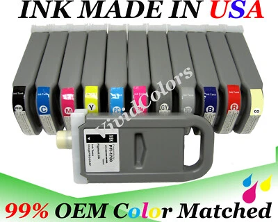 Any 8 Compatible Cartridge canon PFI-1700 ipf imagePROGRAF PRO-4000s PRO-6000s n - Image 1 of 4