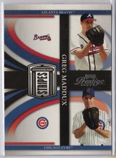 2005 PLAYOFF PRESTIGE CHANGING STRIPES #C-5 GREG MADDUX - BRAVES & CUBS