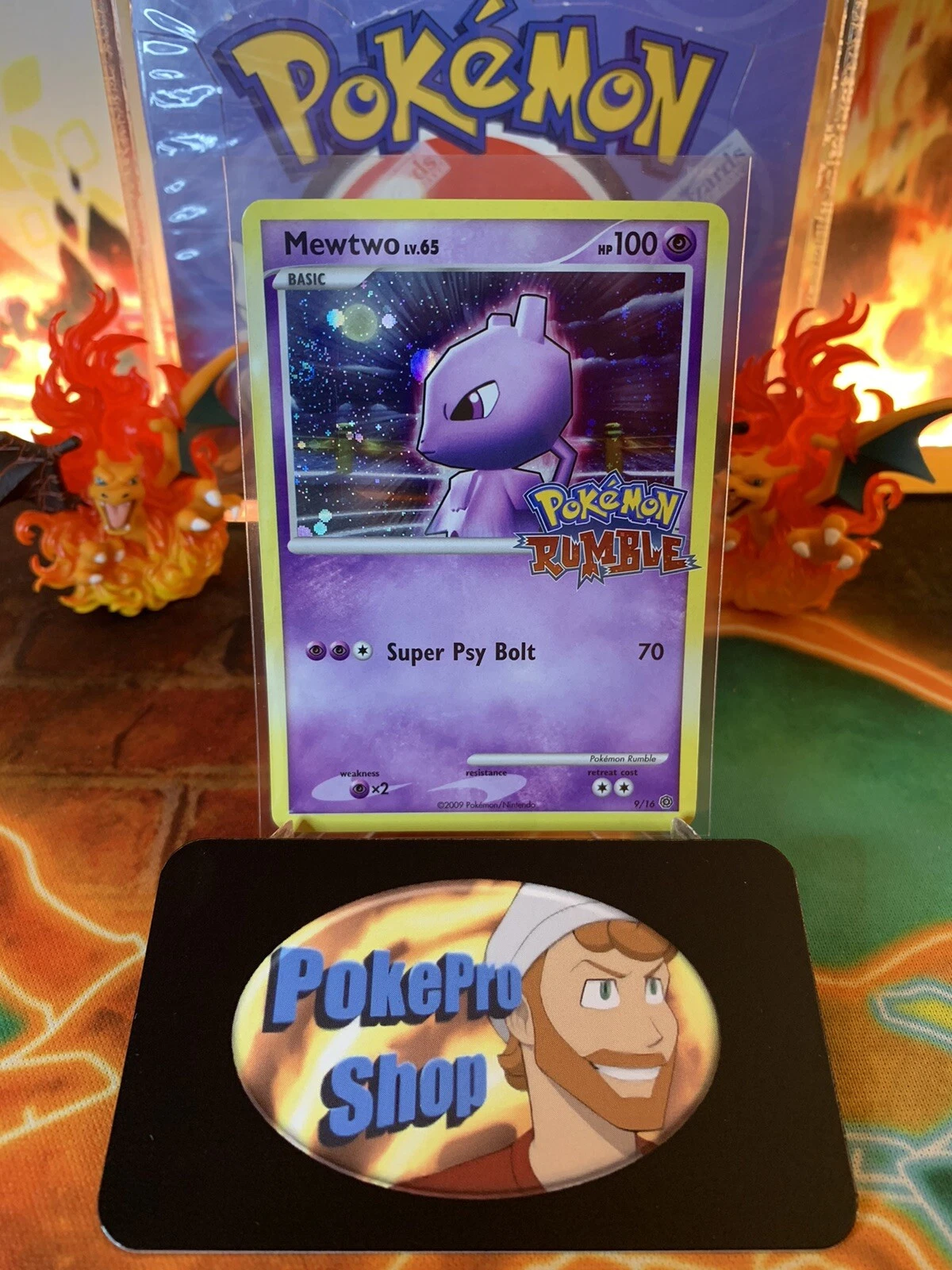 2009 Pokemon Rumble Mewtwo 9/16 Holo - NM