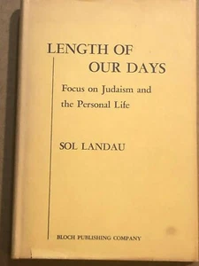 Length Of Our Days: Sol Landau - Focus on Judaism - SIGNED + Person. Letter 1961 - Bild 1 von 12