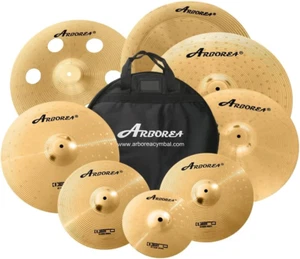 Arborea Becken Pack für Trommel 8 Stück Super Polierbecken Set Brilliant Gold He - Bild 1 von 12