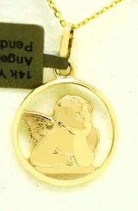 ANGEL PENDANT 14K YELLOW GOLD *** NEW WITH TAG** Free Shipping **  - Picture 1 of 2