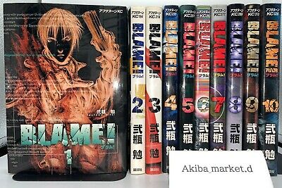 BLAME! Japanese Language  Vol. 1-10 Complete Full Set Manga Comics Tsutomu Nihei • 93.87€
