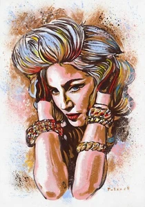 MADONNA Portrait Musiker POPMUSIK Original Acryl Gemälde Zeitgenössische Kunst - Bild 1 von 4