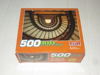 Hoyle 500 Piece Jigsaw Puzzle Stairs Winding Spiral Staircase Architecture New - Image 1 of 4