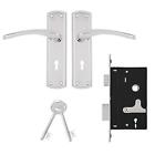 Godrej Locking Solutions and Systems ELC 01-6 Levers Door Handle & Lock Set-7384