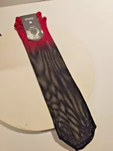 Stance Fishnet Anklet Socks - Sangria Red / Black - Picture 1 of 5
