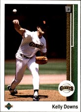 1989 Upper Deck San Francisco Giants Baseball Card #476 Kelly Downs