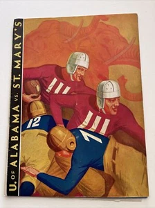 1932 Alabama vs St Mary's Football Programm in St Mary's - Bild 1 von 4