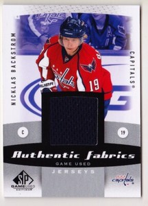 10-11 SP Game Used Nicklas Backstrom Jersey Fabrics Capitals 2010