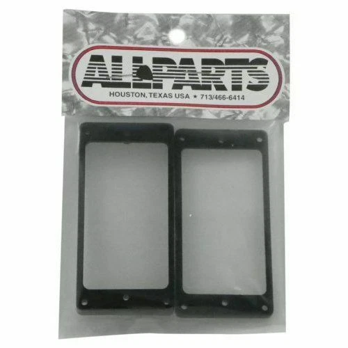 Allparts Black Humbucking Pickup Ring Set Flat Bottom Slanted