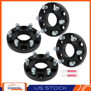(4) 1" Hubcentric 6x5.5 Wheel Spacers For Chevy Silverado 1500 Yukon Sierra 1500 - Picture 1 of 7