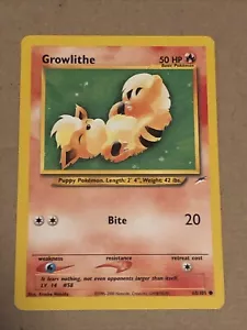 Pokémon Neo Destiny Growlithe (LP) - Picture 1 of 2