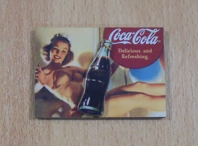COCA COLA SODA ADVERTISIGN VTG FRIDGE MAGNET - Image 1 of 4